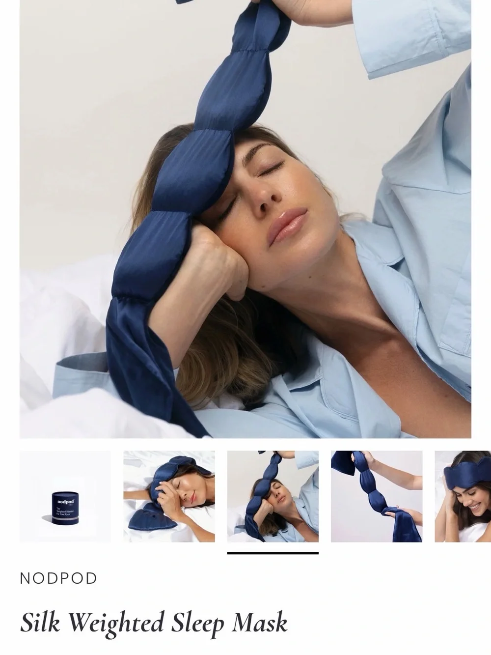 Weighted Eye Pillow - Deep Navy
